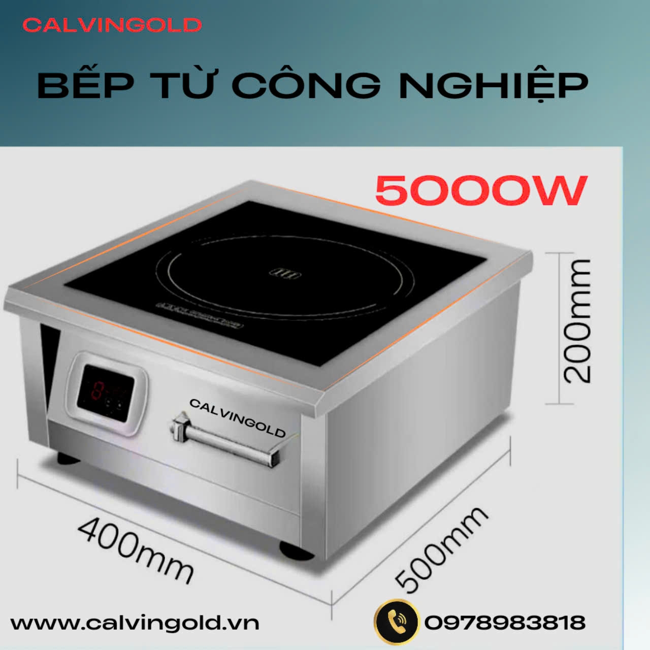 BẾP TỪ CÔNG NGHIỆP CVG -5000