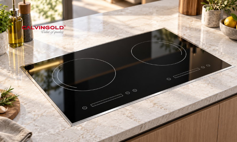 Bếp điện từ Calvingold Serie 888 mặt kính sapphire cao cấp