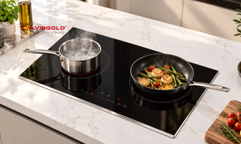 Bếp điện từ Calvingold Serie 889 điều khiển cảm ứng thông minh