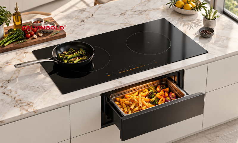 Bếp điện từ Calvingold Serie 656 tích hợp chức năng Air Frying
